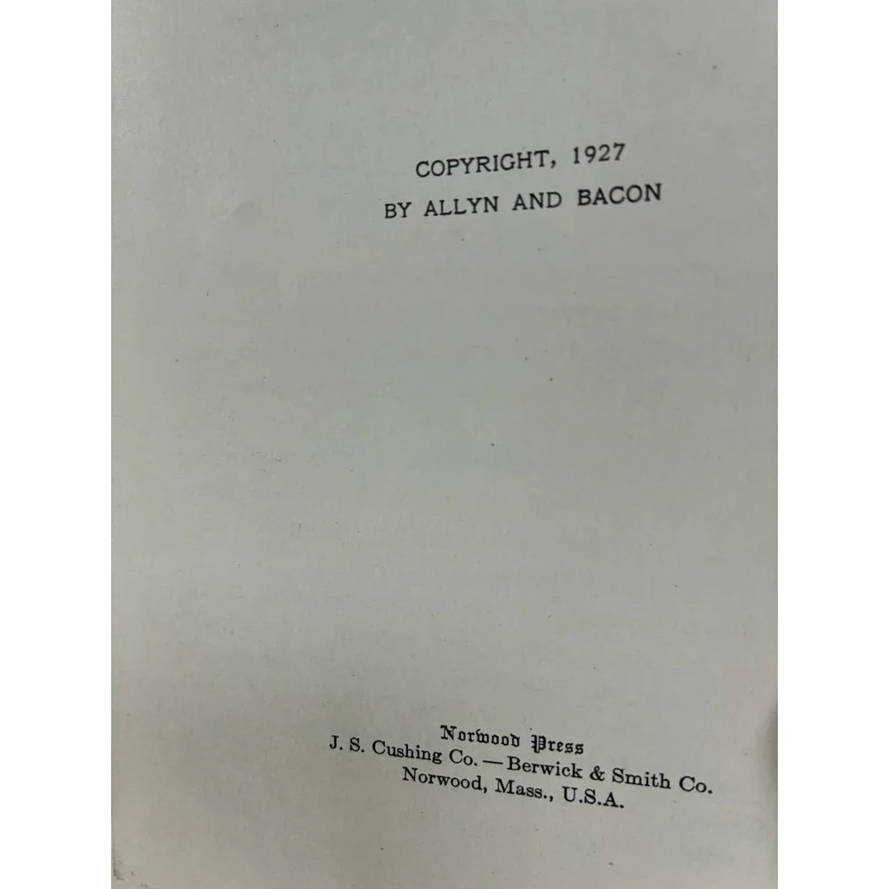 VTG Last‎ of the Mohicans Book Cooper Academy Classics Allyn Bacon 1927